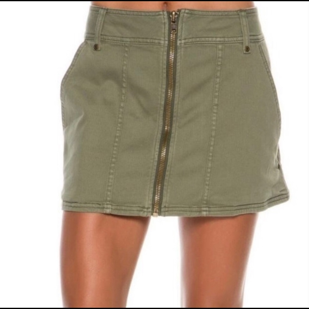 Free People Zipper Front Skirt